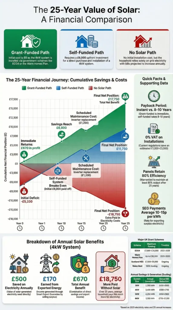 SOLAR PANEL GRANT SAVINGS CALCULATOR VISUALIZATION