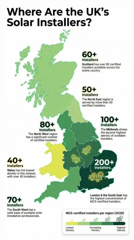 How far will solar installers travel to my property