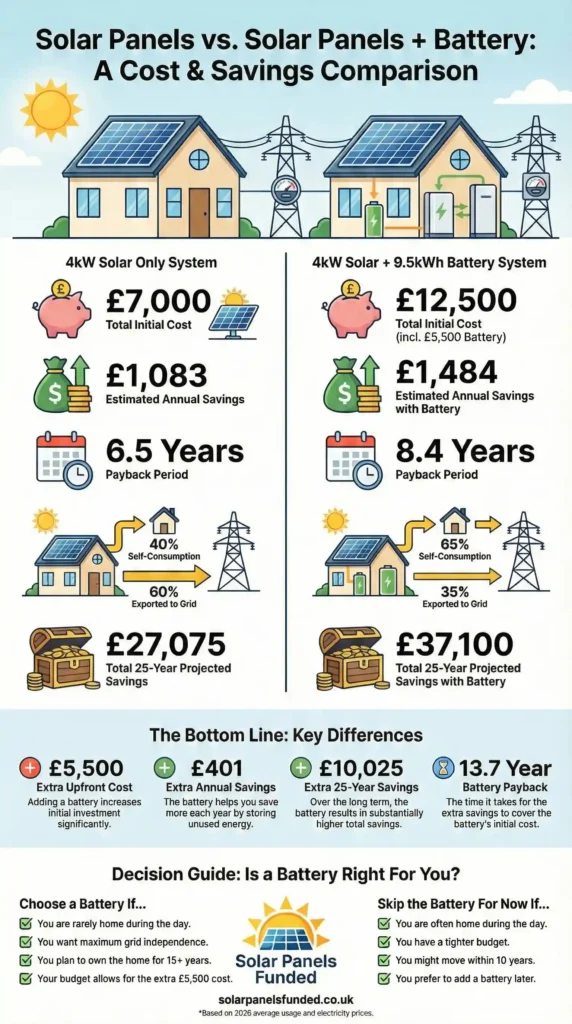 How much do solar batteries add to the cost
