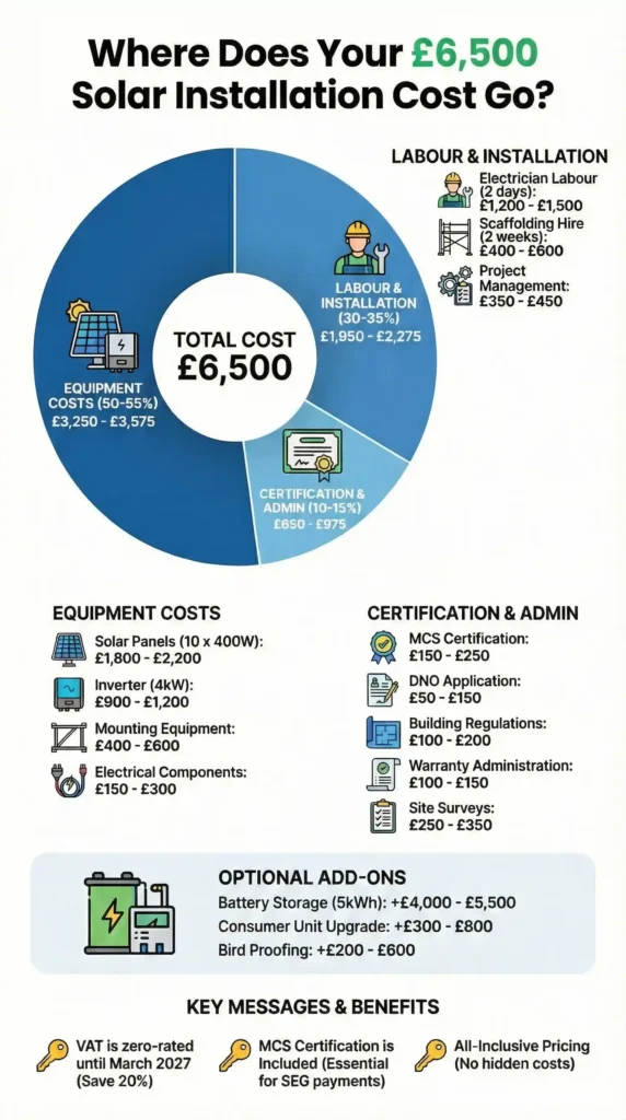 Where Does Your £6,500 Solar Installation Cost Go