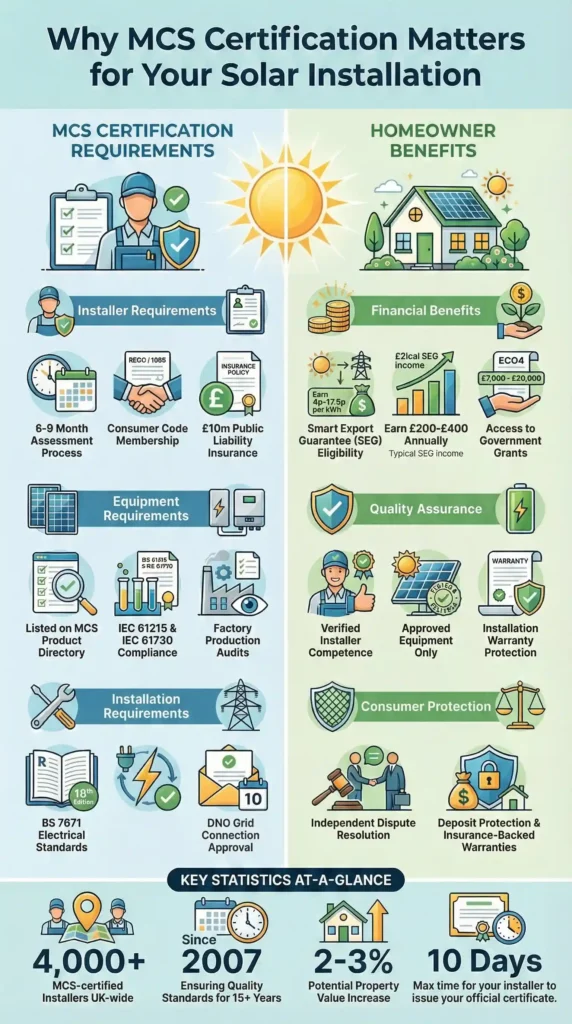Why MCS Certification Matters for Your Solar Installation
