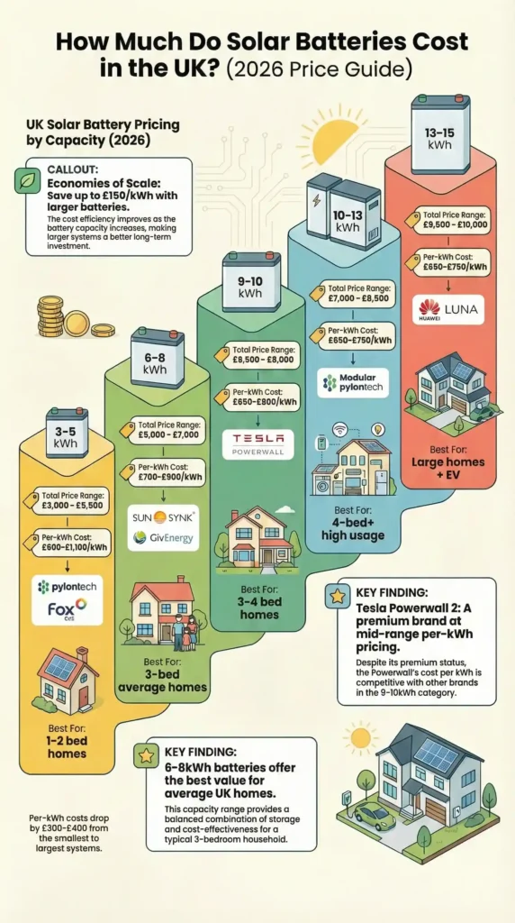 How much do solar batteries cost in the UK