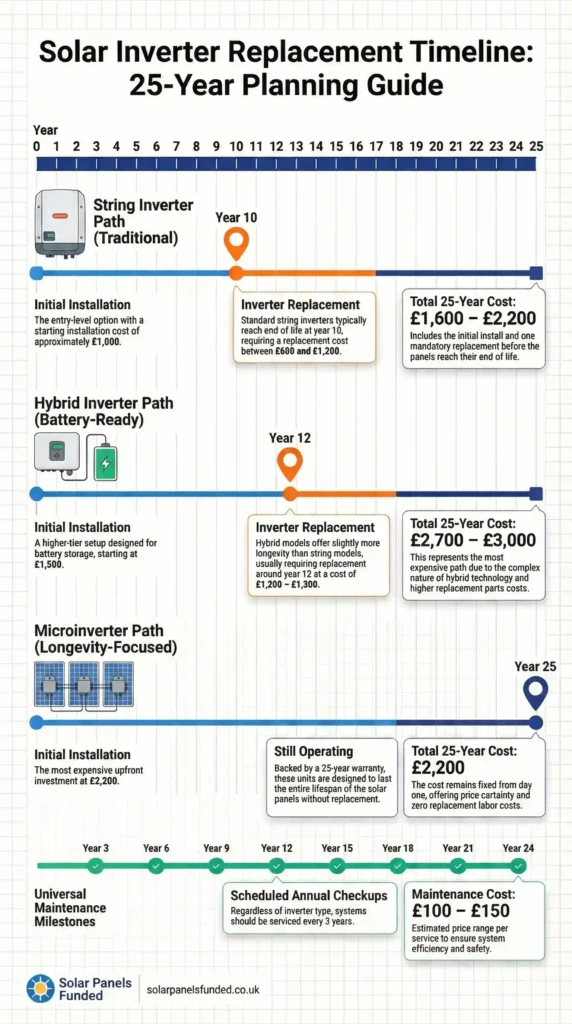 Solar Inverter Replacement Timeline - 25 Year Planning