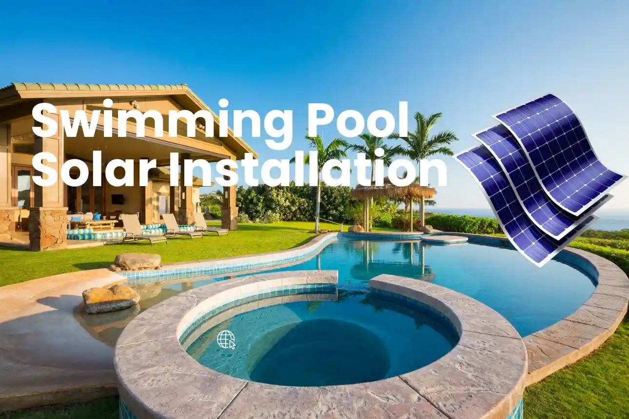 pool solar panel installation
